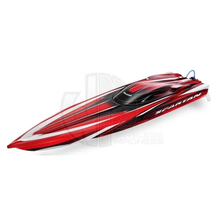 Traxxas Spartan Brushless Powered Boat Now with the NEW TQi 2.4Ghz Radio System - TRX5707-Red Traxxas Spartan Brushless Powered Boat Now with the NEW TQi 2.4Ghz Radio System - TRX5707-Red