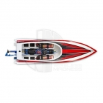 Traxxas Spartan Brushless Powered Boat Now with the NEW TQi 2.4Ghz Radio System - TRX5707-Red Traxxas Spartan Brushless Powered Boat Now with the NEW TQi 2.4Ghz Radio System - TRX5707-Red