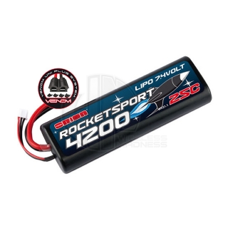 Team Orion Rocket Sport 4200mAh LiPo 7.4V Battery Pack with Uni Connector - ORI14171
