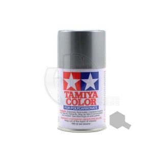 Tamiya PS-12 Silver 100ml Polycarbonate Spray Paint - 86012