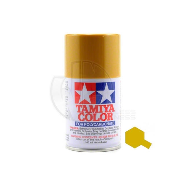 Tamiya PS56 Mustard Yellow 100ml Polycarbonate Spray Paint 86056