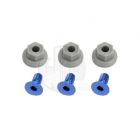 Traxxas Wing Mounting Hardware (4x8mm CCS Aluminum) (4x7mm Flanged NL) (Set of 3) - TRX5512 Traxxas Wing Mounting Hardware (4x8mm CCS Aluminum) (4x7mm Flanged NL) (Set of 3) - TRX5512