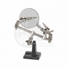 JP Helping Hands Glass Magnifier with Iron Base - 5532955