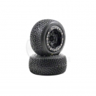 Pro-Line Road Rage 2.2" Tyre Mounted on Titus 2.2” Black Wheel for E-Revo 1/16 (Set of 2 Wheels) - PL1102-13