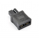 Etronix Male Tamiya to Female Traxxas One-Piece Adaptor Plug - ET0851TTR Etronix Male Tamiya to Female Traxxas One-Piece Adaptor Plug - ET0851TTR