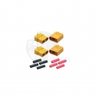 Logic RC XT90 Connector Male and Female Set with Heat Shrink (2 Pairs) - FS-XT90-02 Logic RC XT90 Connector Male and Female Set with Heat Shrink (2 Pairs) - FS-XT90-02