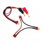 Logic RC Charge Lead 4mm Bullet to Twin Deans Male Connector - LGL-CLDNST Logic RC Charge Lead 4mm Bullet to Twin Deans Male Connector - LGL-CLDNST