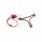 Logic RC Charge Lead 4mm Bullet to Twin Deans Male Connector - LGL-CLDNST Logic RC Charge Lead 4mm Bullet to Twin Deans Male Connector - LGL-CLDNST