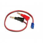 Logic RC 4mm Gold Banana Connectors to EC3 Connector Charge Lead - LGL-CLEC3 Logic RC 4mm Gold Banana Connectors to EC3 Connector Charge Lead - LGL-CLEC3