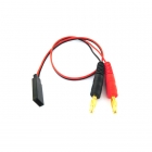 Logic RC 4mm Bullet Connector to Female Futaba RX Charging Lead - LGL-CLFRX Logic RC 4mm Bullet Connector to Female Futaba RX Charging Lead - LGL-CLFRX