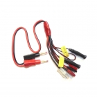 Logic RC Charger Lead 4mm Gold Banana Connectors to Tamiya, Deans, BEC, RX, Futaba/JR TX Connectors - LGL-CLMEP Logic RC Charger Lead 4mm Gold Banana Connectors to Tamiya, Deans, BEC, RX, Futaba/JR TX Connectors - LGL-CLMEP
