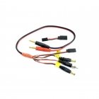Logic RC Charge Lead 4mm Connector to Glow Clip, Bec, JR, Futaba and TX Connectors - LGL-CLMIC Logic RC Charge Lead 4mm Connector to Glow Clip, Bec, JR, Futaba and TX Connectors - LGL-CLMIC
