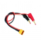 Logic RC Charger Lead 4mm Gold Banana Connectors to XT60 Connector - LGL-CLXT60 Logic RC Charger Lead 4mm Gold Banana Connectors to XT60 Connector - LGL-CLXT60