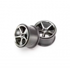 Traxxas 1/16 E-Revo Black Chrome Gemini Wheels (Set of 2) - TRX7172A Traxxas 1/16 E-Revo Black Chrome Gemini Wheels (Set of 2) - TRX7172A