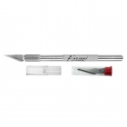 Excel K1 Knife Light Duty Round Aluminium with Safety Cap 5 x Number 11 Blades - EXL15001 Excel K1 Knife Light Duty Round Aluminium with Safety Cap 5 x Number 11 Blades - EXL15001