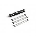 Fastrax 12 Tip Multi Screw Driver Tool Set Hex, Flat blade and Philips - FAST608 Fastrax 12 Tip Multi Screw Driver Tool Set Hex, Flat blade and Philips - FAST608