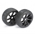 Absima 1/8 Street 7 Spoke 17mm Black Wheel and Tyre Set (Pack of 2 Wheels) - 2530010 Absima 1/8 Street 7 Spoke 17mm Black Wheel and Tyre Set (Pack of 2 Wheels) - 2530010