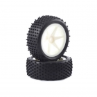 Fastrax 1/10th Off-Road Buggy Front Mounted Stub Tyres on 6 Spoke Wheels (Pack of 2) - FAST0046S Fastrax 1/10th Off-Road Buggy Front Mounted Stub Tyres on 6 Spoke Wheels (Pack of 2) - FAST0046S