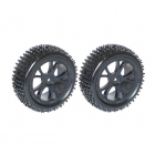 FTX 1/10 Front Buggy Wheel and Tyre Set 12mm Hex (Pack of 2 Black Wheels) - FTX6300B FTX 1/10 Front Buggy Wheel and Tyre Set 12mm Hex (Pack of 2 Black Wheels) - FTX6300B
