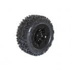 FTX Carnage 1/10 Mounted Wheels and Tyres 12mm Hex (Pack of 2 Black) - FTX6310B FTX Carnage 1/10 Mounted Wheels and Tyres 12mm Hex (Pack of 2 Black) - FTX6310B