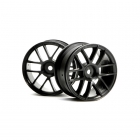 HPI 1/10 Scale 6 Spoke Split Black Wheel 26mm Wide (2 Wheels) - HP-3796 HPI 1/10 Scale 6 Spoke Split Black Wheel 26mm Wide (2 Wheels) - HP-3796