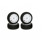 Kyosho Multi Spike Tyre with Foam Insert on White Wheels (Set of 4) - IFTH002WMS Kyosho Multi Spike Tyre with Foam Insert on White Wheels (Set of 4) - IFTH002WMS