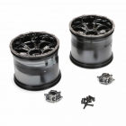 Losi 420S XXL2 Force Wheel with Cap Black Chrome (Pack of 2 Wheels) - LOS44000 Losi 420S XXL2 Force Wheel with Cap Black Chrome (Pack of 2 Wheels) - LOS44000