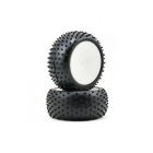 Schumacher 1/10 Buggy Rear Mini Spike Cat Pre-Glued Pin Fit Wheel and Tyres Yellow (Pack of 2) - U6740 Schumacher 1/10 Buggy Rear Mini Spike Cat Pre-Glued Pin Fit Wheel and Tyres Yellow (Pack of 2) - U6740