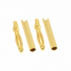 Etronix 2mm Gold Bullet Connectors Male and Female (2 Pairs) - ET0609 Etronix 2mm Gold Bullet Connectors Male and Female (2 Pairs) - ET0609