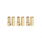 Castle Creations 5.5mm Gold Bullet Banana Connectors (3 Pairs) - GC05CC Castle Creations 5.5mm Gold Bullet Banana Connectors (3 Pairs) - GC05CC