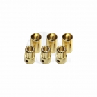 Castle Creations 8mm Gold Bullet Banana Connectors (3 Pairs) - GC08CC Castle Creations 8mm Gold Bullet Banana Connectors (3 Pairs) - GC08CC